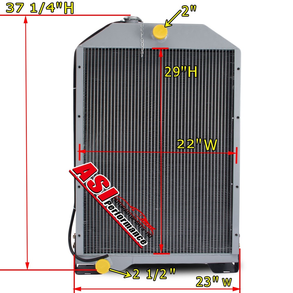 RE38664 3 Row Radiator For John Deere 4050 4055 4250 4255 4450 4455 Tractor