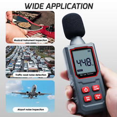 Portable digital sound meter professional precise decibel tester 30-130dB