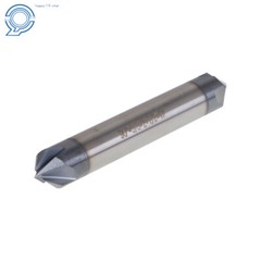 2Pc Double End 3/8″ 4 Flute 90 Degree 2-1/2″ Overall Length Carbide Chamfer Mill