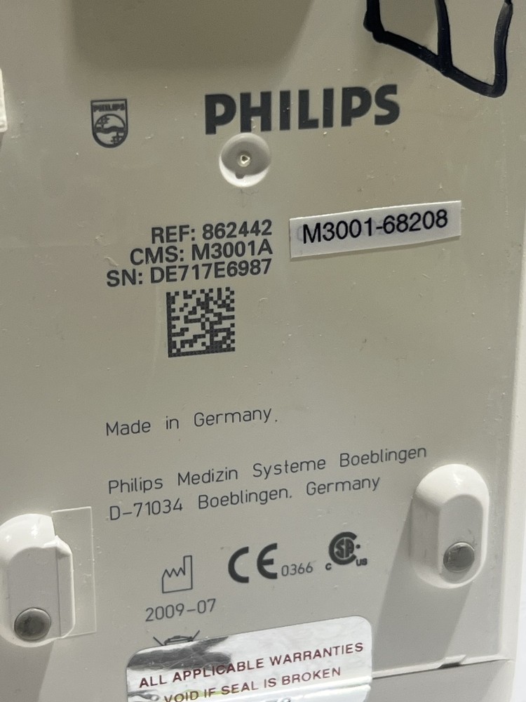 Philips M3001A-A02C06 OxiMax SpO2, NIBP, ECG, Temp, IBP MMS Module