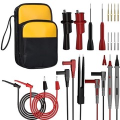 Multimeter Test Lead Kit with Soft Case and Back Probes