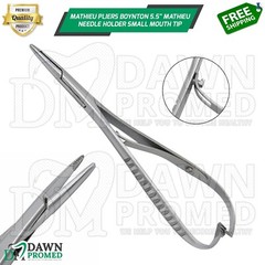 Mathieu Pliers Boynton 5.5″ Mathieu Needle Holder Small Mouth Tip German Grade