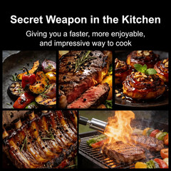 Heavy Duty Propane Torch 3272°F Adjustable Flame Weed Burner BBQ Culinary Torch