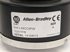 Allen Bradley 844D-A6CC5FW Ser A Encoder 1024 PPR Blind Shaft 19.05 mm (3/4 in.)