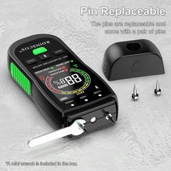 RDINSCOS Digital Moisture Meter Pin-Type Wood Moisture Detector