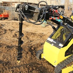 Hydraulic Skid Steer Auger Attachment for Bobcat CAT Kubota Loader Landscaping