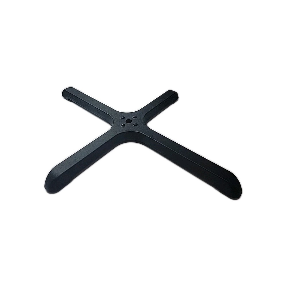Textured Cast Iron Black Table Base 24″ Across 3″