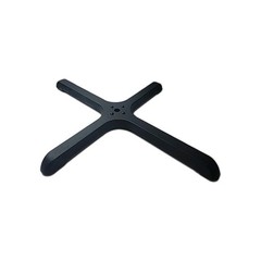Textured Cast Iron Black Table Base 24″ Across 3″
