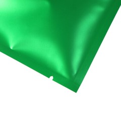 100x Glossy Clear Matte Green Metallic Foil Top Fill Bags 7x10cm 2.75x4in