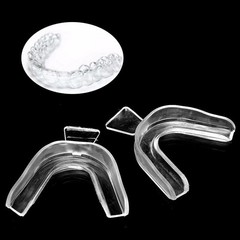 2Pcs Dental Moldable Teeth Whitening Trays Thermaforming Mouth Gel Bleaching Kit