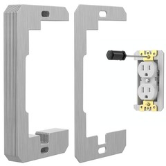 10 Pcs Wall Plate Spacer,Spacers for Electrical Outlets, Metal Flush Fit Devi…