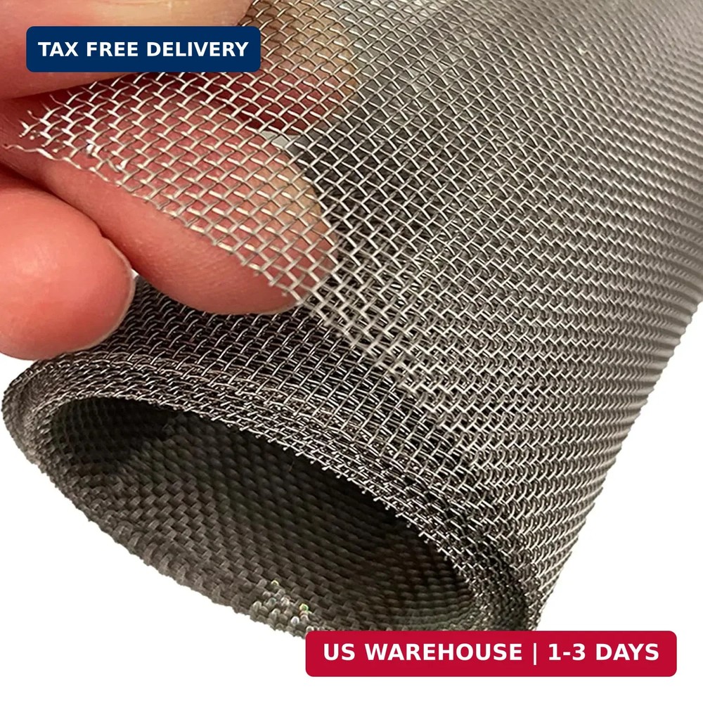 304 Stainless Steel Wire Mesh Screen,15.7 X 59 Inches, 1mm Hole 20 Mesh, No Rust