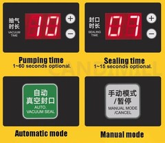 Flat Surface Vacuum Food Packaging Machine Commercial Wet/Dry Vacuum Sealer