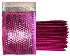 10 – 100 Lot -6×10 & 4×8 Pink, Honey Pot Gold METALLIC BUBBLE MAILER, Envelopes