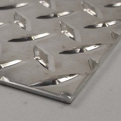 12″ x 12″ Diamond Plate Aluminum .125″ Thick (1/8 in) – Treadplate, 3003 Alloy