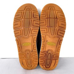 KEEN Utility Mens San Jose Oxford Alum Toe Brown Leather Safety Shoes 11 EE WIDE