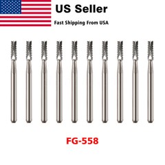 FG 558 Carbide Burs FG558 Bur #558 Friction Grip 10-100PCS