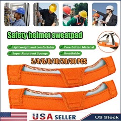 2-30* Universal Safety Helmet Sweatband Washable Cotton Hard Hat Liner Accessory