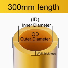 Brass Hollow Tube 0.8mm 0.9mm 1mm 2mm 3mm 4mm 5mm 6mm 7mm-19mm O.D Length 300mm