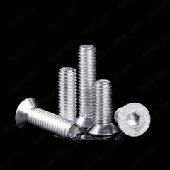 Aluminum Alloy 6061 Hex Socket Countersunk Flat Head Screws M3 M4 M5 M6