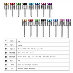 Dental Universal Implant Prosthetic Kit Torque Wrench Screw Drivers Remover st