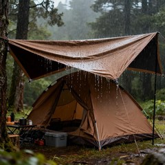 Tarp 5x7ft Heavy Duty Waterproof 16 Mil Tarps,UV-Resistant,Tear-Proof,Black&B…