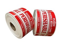 2×3 Perishable Labels Peel & Stick Food Shipping Sticker 500 EA, 1-40 RLS