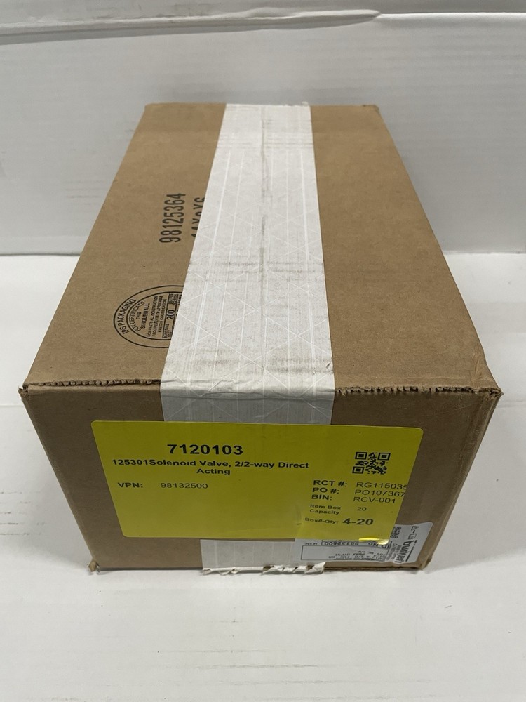 Burkert 7120103 Brass 125301 Solenoid Valve 2/2-way Direct Acting Box Of 20