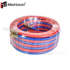25 Ft Oxygen Acetylene Hose 1/4 Inch Twin Welding Hose Cutting Torch Hoses New