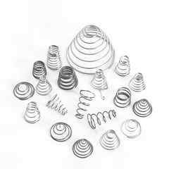 Conical Cone Compression Spring Pressure Spring Wire Dia 0.4-2 mm Length 7-76 mm