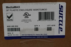 Suttle MediaMAX 30″ Plastic Communications Media Distribution Panel Enclosure