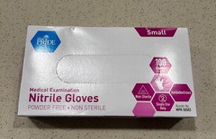 MedPride Powder-Free Nitrile Exam Gloves, Small – 100 Count