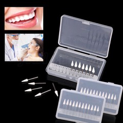 Dental White Polishing Stone Flame Cone Round/Ceramic Diamond Grinding Burr Bur