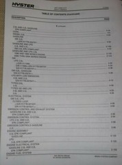 HYSTER CHALLENGER H45XM H50XM H55XM H60XM H65XM (H177) FORKLIFT PARTS MANUAL