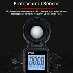 Light Meter Digital Illuminance Meter Luxmeter Luminometer Photometer 200000Lux