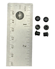 3/16″ Hole Nylon Locking Panel Plugs Black/White Dome Cover 15/64″ Top Width