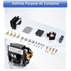 1-Pole 30 Amp 24V AC Contactor HVAC Air Conditioner Condenser Motor Relay