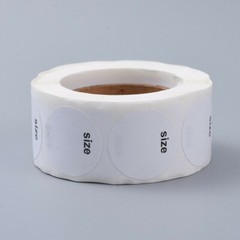 Size B/W Blank Sticker Labels 500 each per roll Great for Orders Crafts Fun
