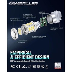 3157 LED Bulb White 6000K, 3056 3156 3057 4157 T25 LED Bulb with Projector Repla