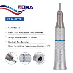 Low Speed handpiece Straight Nose Cone 1:1 Direct Drive YP UPS Dental