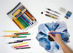 Vibrant 36 Count Black 2.0 mm Colored Lead Refills for Artists & Professionals