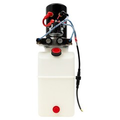 22 Mpa Hydraulic Pump 6 Quart Single Acting Dump Trailer Pump Power Unit DC 12V