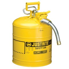 Justrite 7250230 Safety Can Type II Accuflow8482; 5 Gallon Galvanized Steel W/
