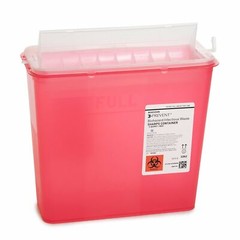 McKesson Prevent Sharps Container 5 Quart 10.75″Hx10.5″Wx4.75″D 2262 Case of 20