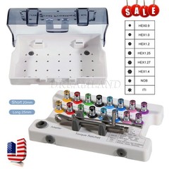 Dental Universal Implant Prosthetic Kit Torque Wrench Screw Drivers Remover USA