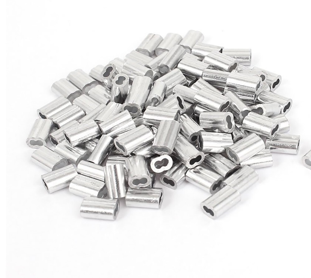 1/16″ Aluminum Swage Sleeves for Wire Rope Cable Clip Crimps 100 200 500 1000 PK