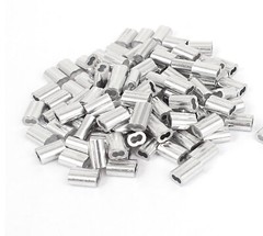 1/16″ Aluminum Swage Sleeves for Wire Rope Cable Clip Crimps 100 200 500 1000 PK