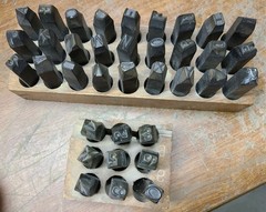 Young Brothers 36pc 3/8″ Letter & Number Stamp Punch Set Alloy Steel Metal