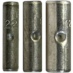 300 Pcs Non-Insulated Crimp Butt Connector Splice Wire Terminal Uninsulated Kit