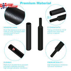 900 Pcs Wire Heat Shrink Tubing Kit, Industrial Heat-Shrink Tubing for Wires, 2: